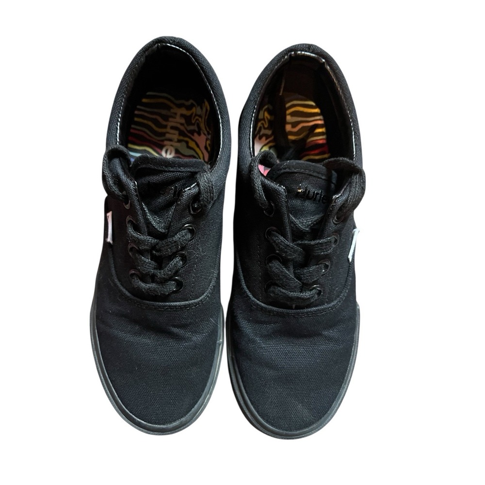 Boys Hurley Black Shoes Youth Sz 4 Sneaker Casual Laceup Comfort Skater School